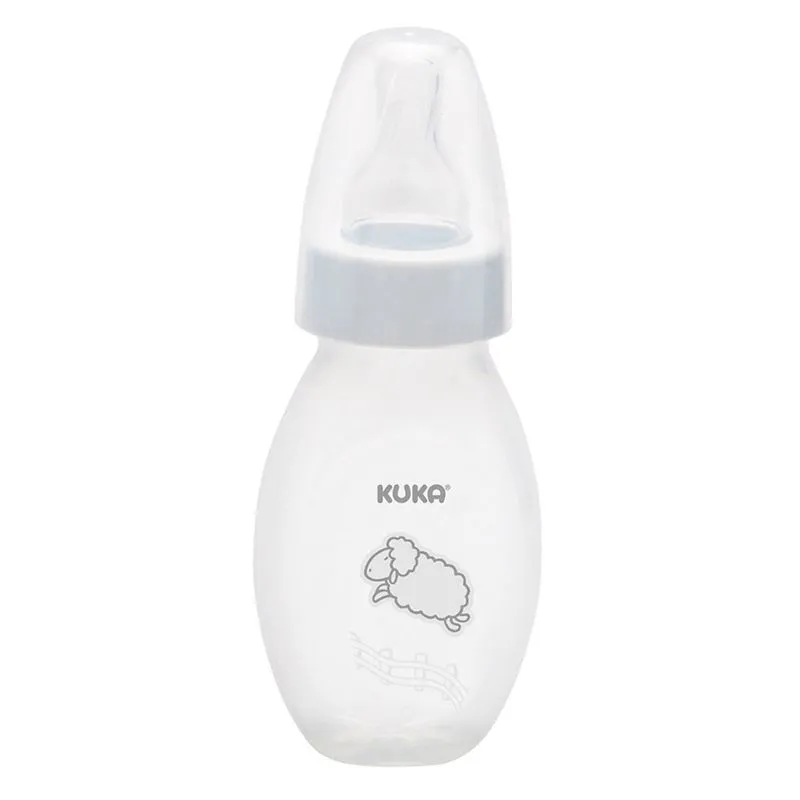 Mamadeira Kuka Kukinha Sem BPA Bico de Silicone de 0 a 3 meses Branca 50ml 1 Unidade