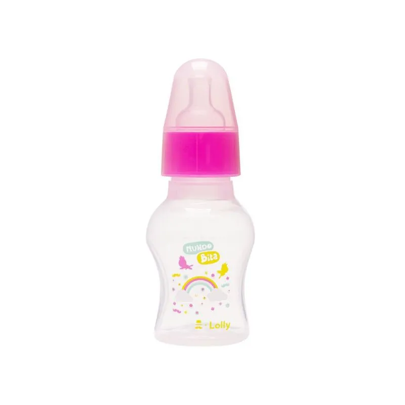 Mamadeira Chuquinha Lolly Kinddy Mundo Bita +0 meses Recém-Nascido 50ml 1 Unidade