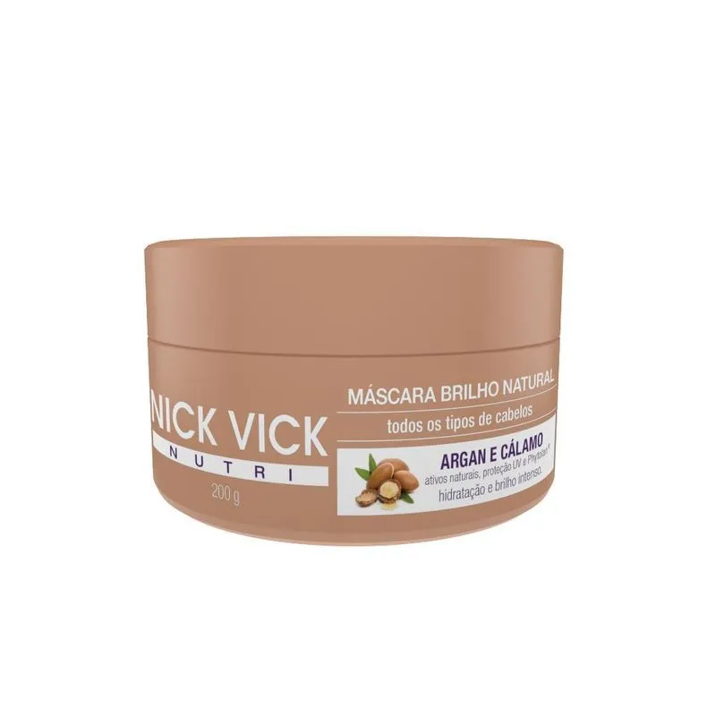 Máscara Capilar Brilho Natural Nick Vick Nutri 200g