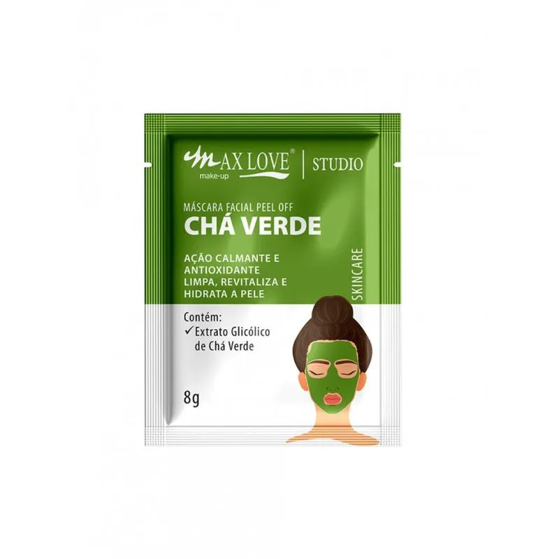 Máscara Facial Peel Off 8g Chá Verde Max Love