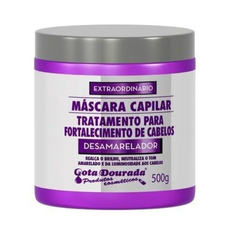 Máscara Gota Dourada Desamareladora 500g