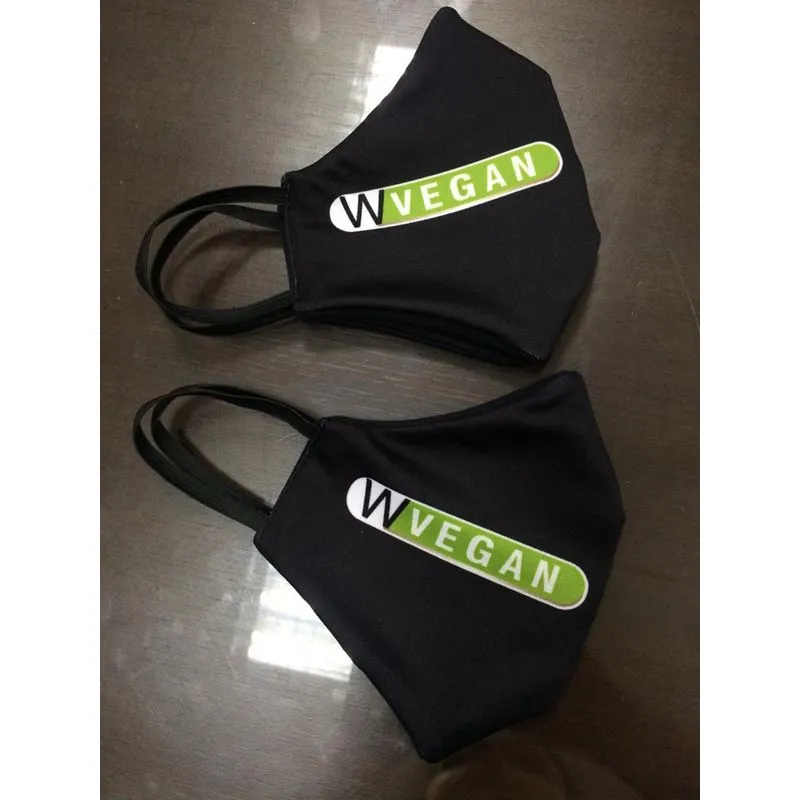 Máscara Unissex Tripla Camada Preta WVegan Mascara Vegano