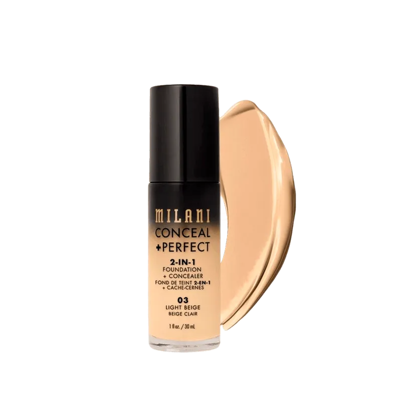 Milani 2 em 1 Light Beige 03 - Base Liquida