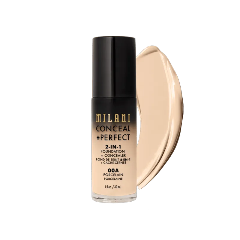 Milani Conceal + Perfect 2 em 1 - Base Líquida 30ml Porcelain-00A