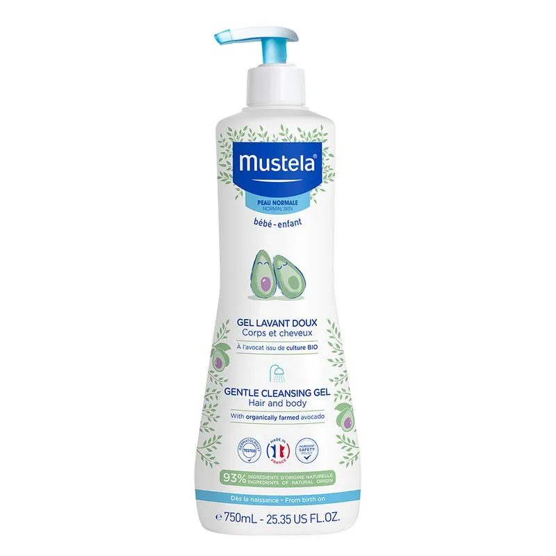 Gel Lavante Mustela Bebê Suave com Abacate Orgânico 750ml