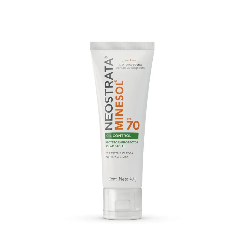 Neostrata Minesol Protetor Solar Facial Oil Control Fps70 Toque Seco 40g