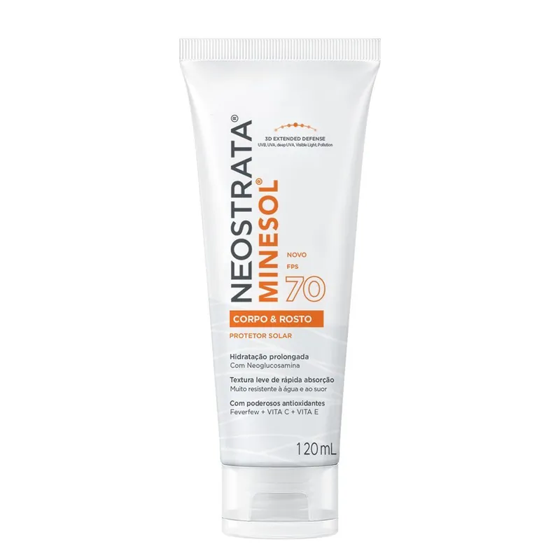Protetor Solar Neostrata Minesol Rosto e Corpo FPS70 120ml