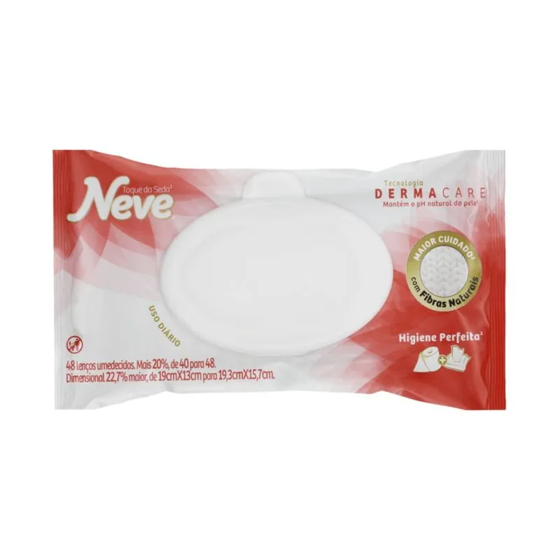Neve wipes toque da Seda - 48 Lenços