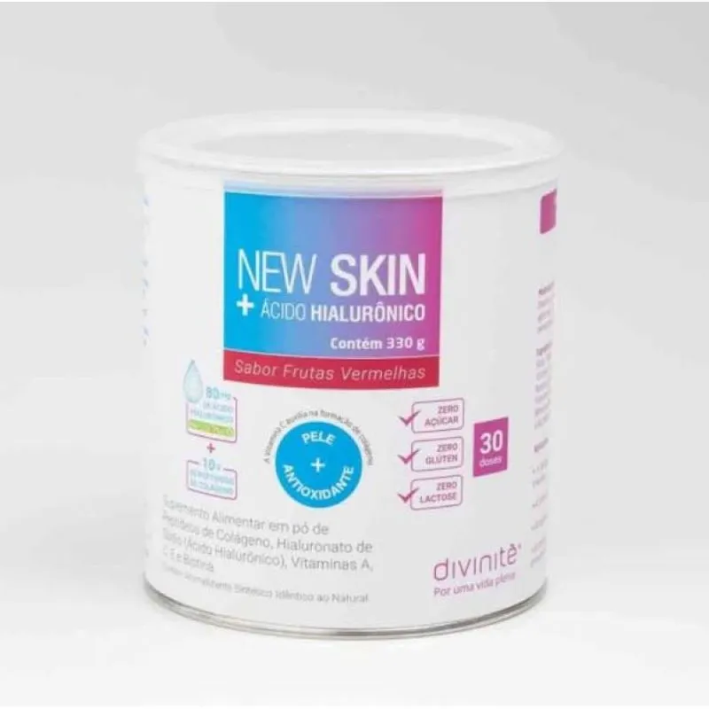 New Skin + Ácido Hialurônico Frutas Vermelhas Lata Divinitè