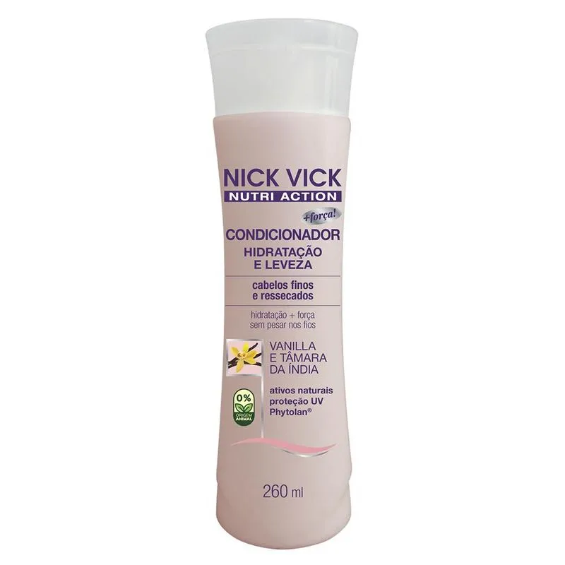 Nick Vick Nutri Action Condicionador Hidratação e Leveza 260ml