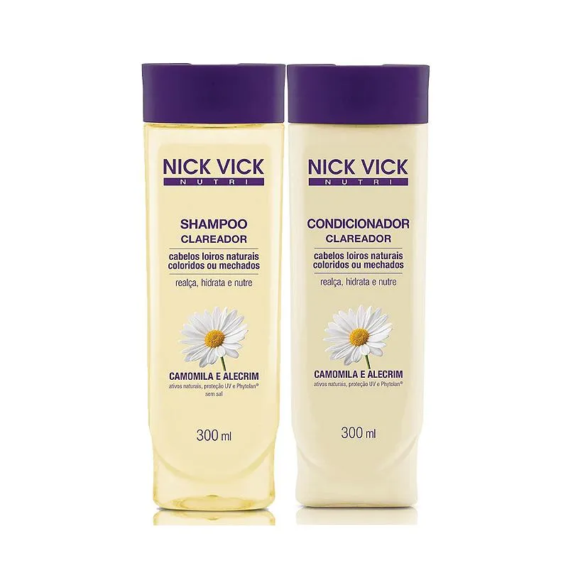 Nick Vick Nutri Clareador - Shampoo - Condicionador