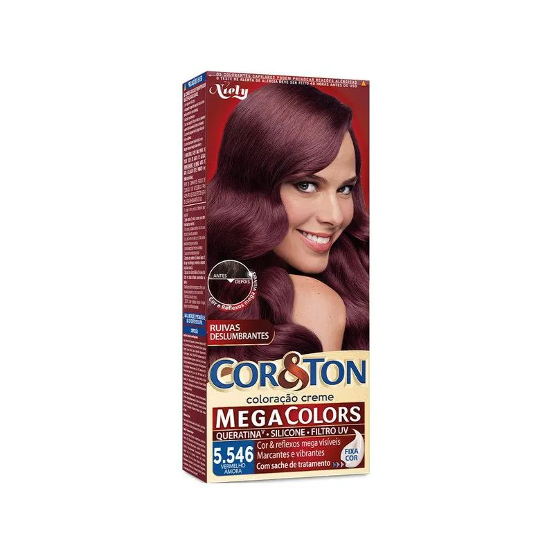 Coloração Niely Cor&Ton Vermelho Amora 5546