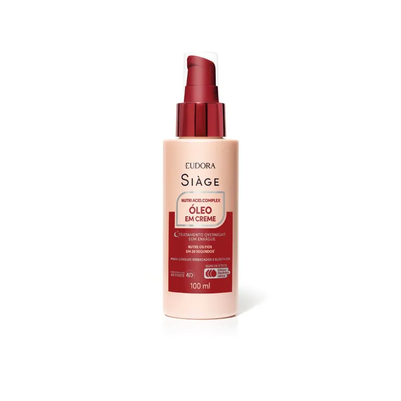 Óleo Em Creme Eudora Siàge Blend De Ácidos Cítrico, Itacônico E Lático Eudora Siàge 100ml