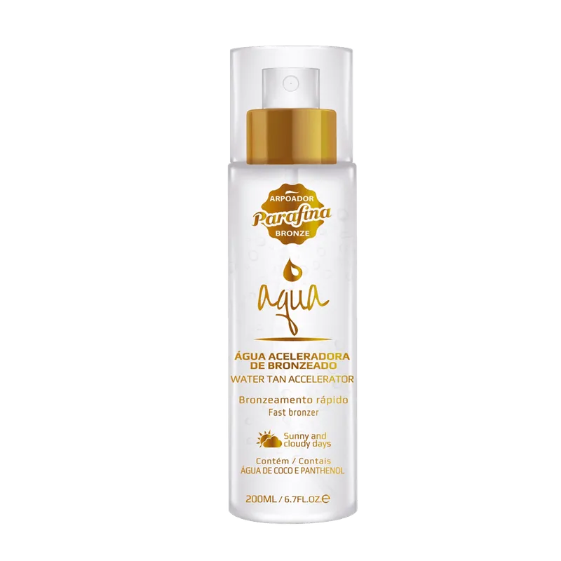 Parafina Bronze Aqua Água Aceleradora de Bronzeado - Loção Bronzeadora 200ml