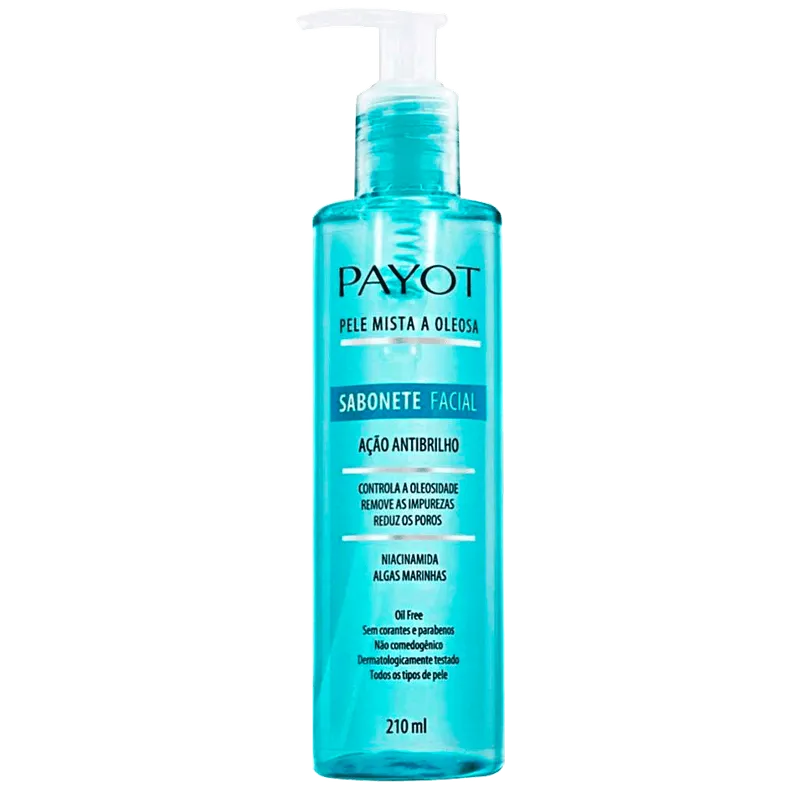 Payot Ação Antibrilho Pele Mista A Oleosa - Sabonete Facial 210ml
