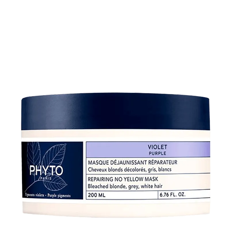 Phyto Paris Purple - Máscara Desamareladora de Reparação 200ml