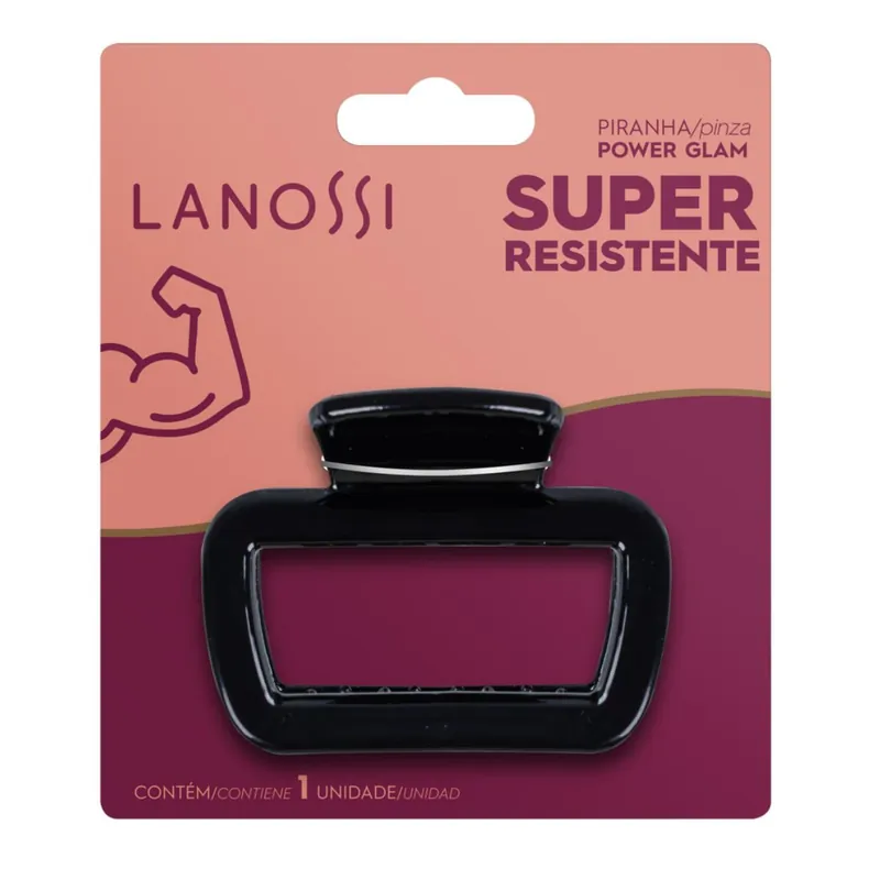 Piranha De Cabelo Lanossi Power Glam 1 Unidade