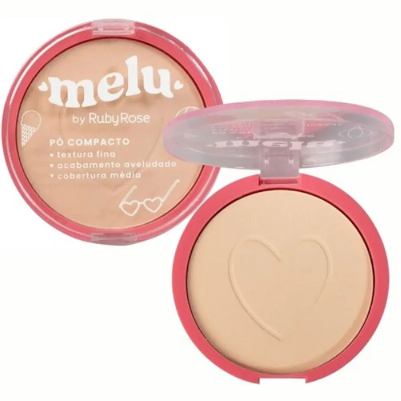 Pó Facial Compacto Melu RR8531 C10 Rubyrose