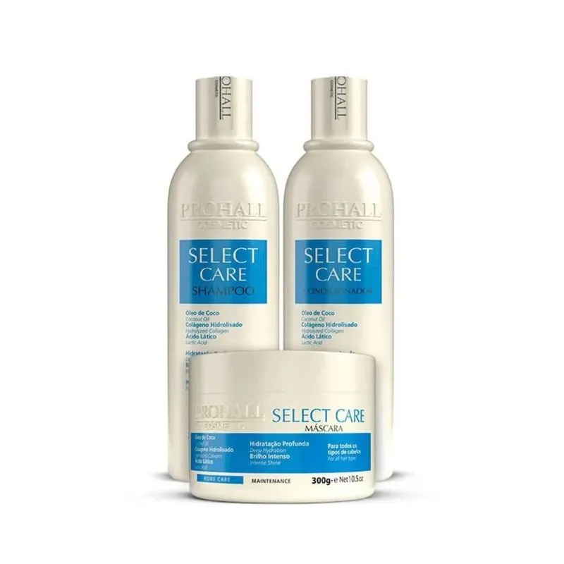 Prohall Select Care - Kit Manutenção Pós Progressiva Trio