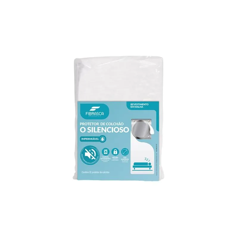 Protetor de Colchão Impermeável O Silencioso Fibrasca - Solteiro 90cm x 1,90m