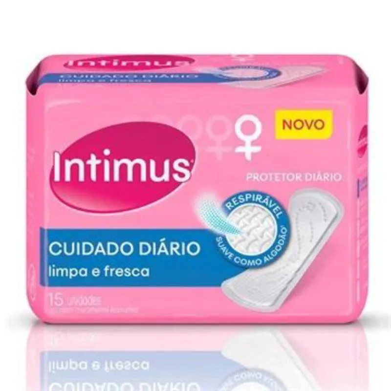 Protetor Diário Intimus Cuidado Avançado - c/ 15 Unidades