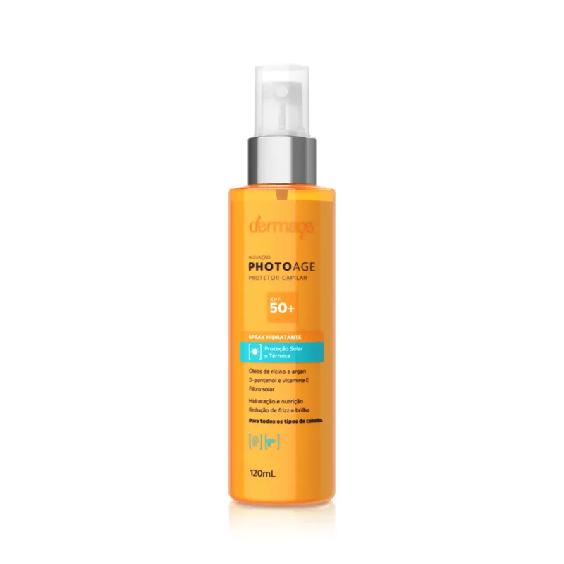 Protetor Solar Capilar Spray Dermage Photoage Kpf50+ 120ml