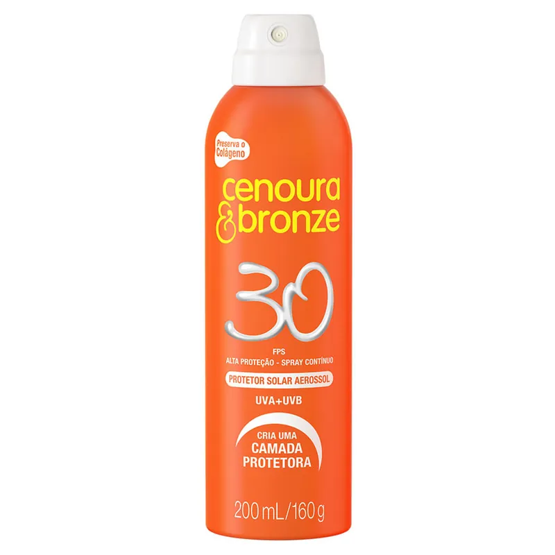 Protetor Solar Cenoura & Bronze FPS30 Aerossol 200ml