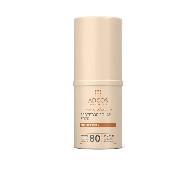 Protetor Solar Facial Adcos Stick Bastão Bronze Fps80 17g