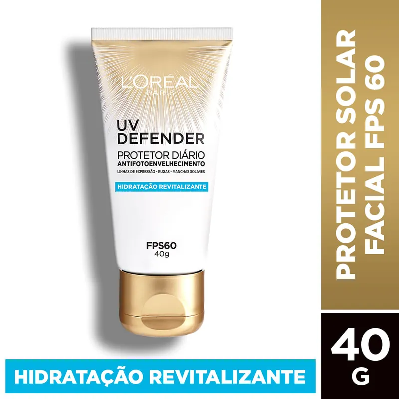 Protetor Solar Facial Solar Expertise UV Defender Hidratação Revitalizante FPS60 40g