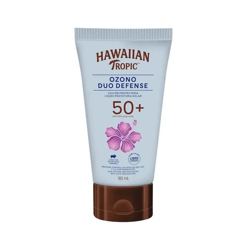 Protetor Solar Hawaiian Tropic Ozono Duo Defense fps50 180ml