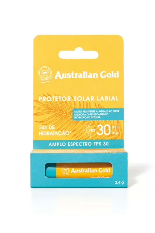 Protetor Solar Labial Australian Gold Fps30 3,4g