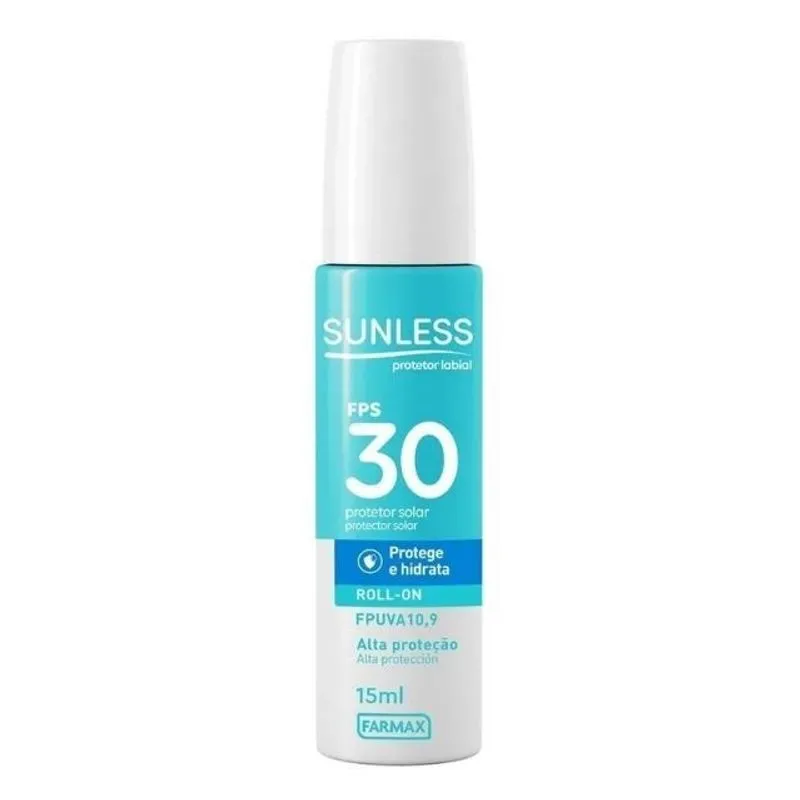 Protetor Solar Labial Sunless FPS 30 15ml - Roll-On