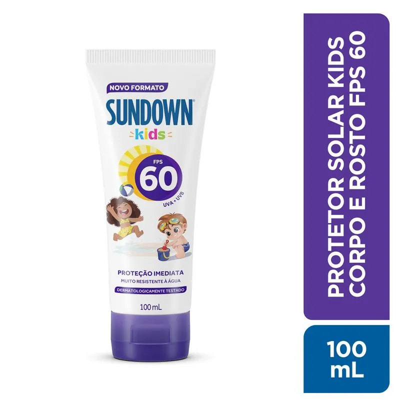 Protetor Solar Sundown Kids Fps60 100ml