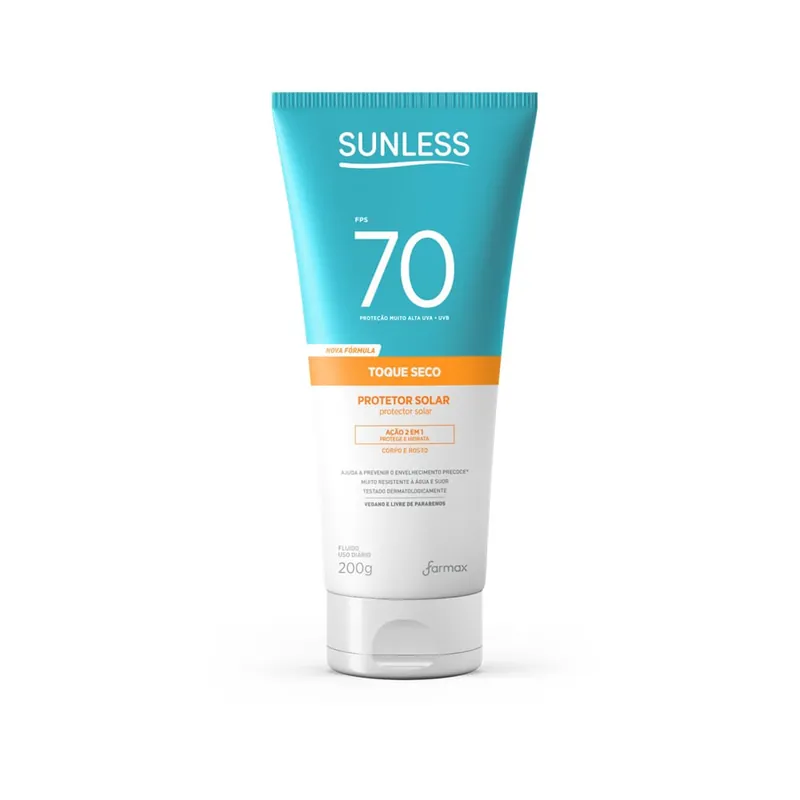 Protetor Solar Sunless Toque Seco FPS70 200g