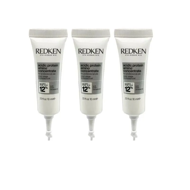 Redken Acidic Protein 12% Kit 3 Amino Concentrate 10ml