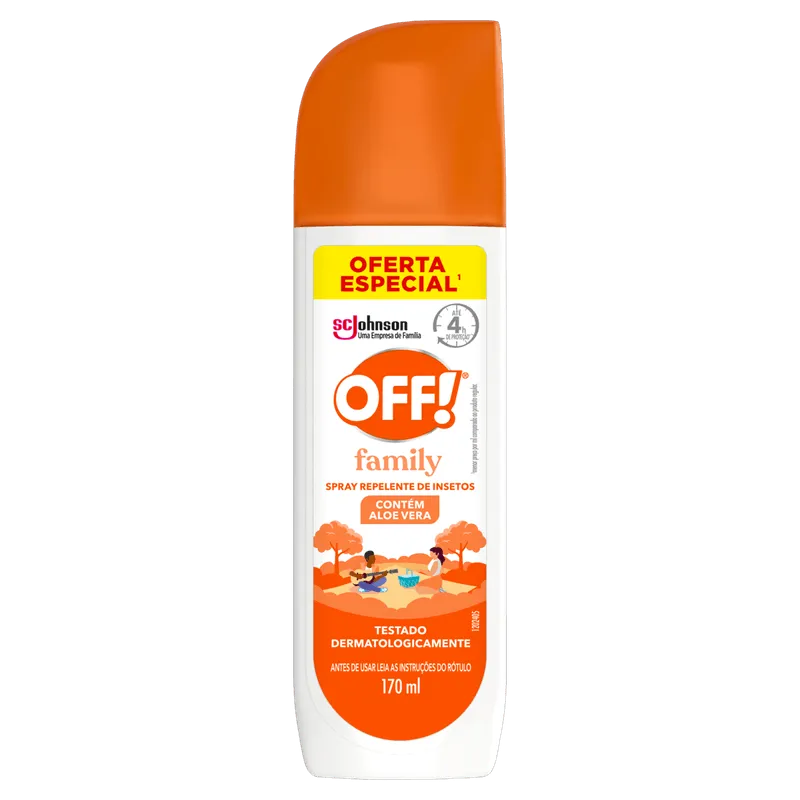 Repelente OFF! Family Aloe Vera Spray 170ml Oferta Especial