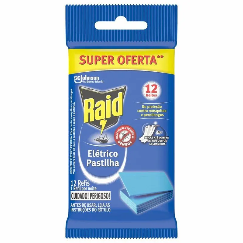 Repelente Elétrico Pastilha Raid - Oferta Especial