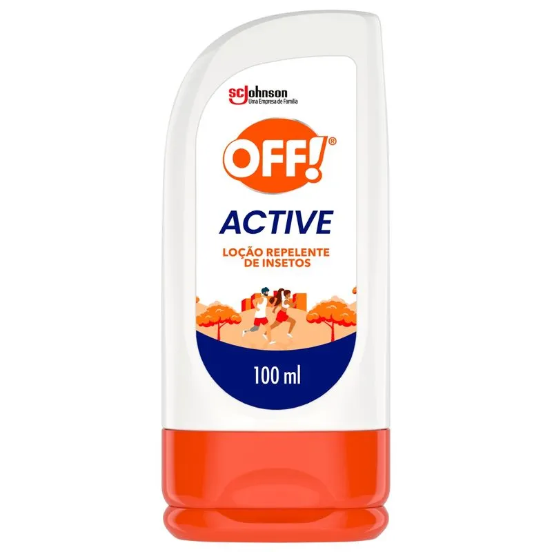 Repelente de Insetos Loção Off! Active Longa Duração Squeeze 100ml
