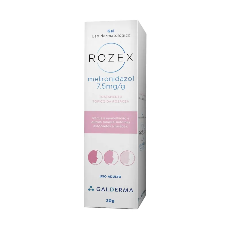 Gel Galderma Rozex com Metronidazol 7,5mg/g 30g