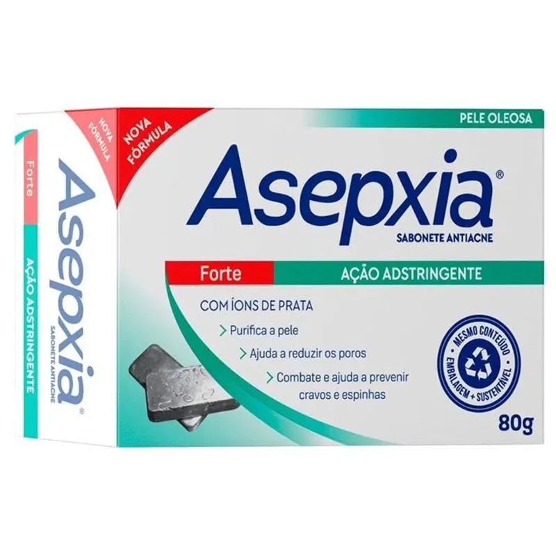 Sabonete Asepxia Barra Forte 80g