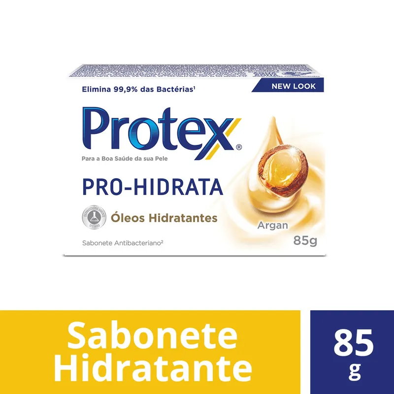 Sabonete Em Barra Antibacteriano Protex Pro Hidrata Argan 85g