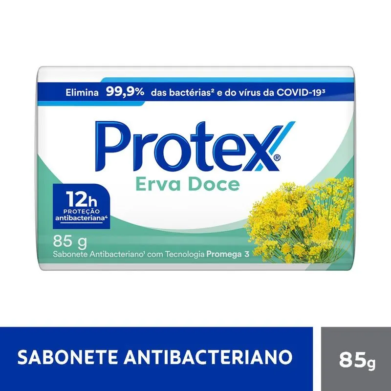Sabonete em Barra Protex Erva-Doce Antobacteriamo 85g