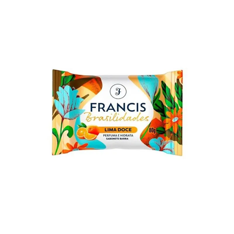 Sabonete Francis Brasil Lima Doce 80g - Amarelo