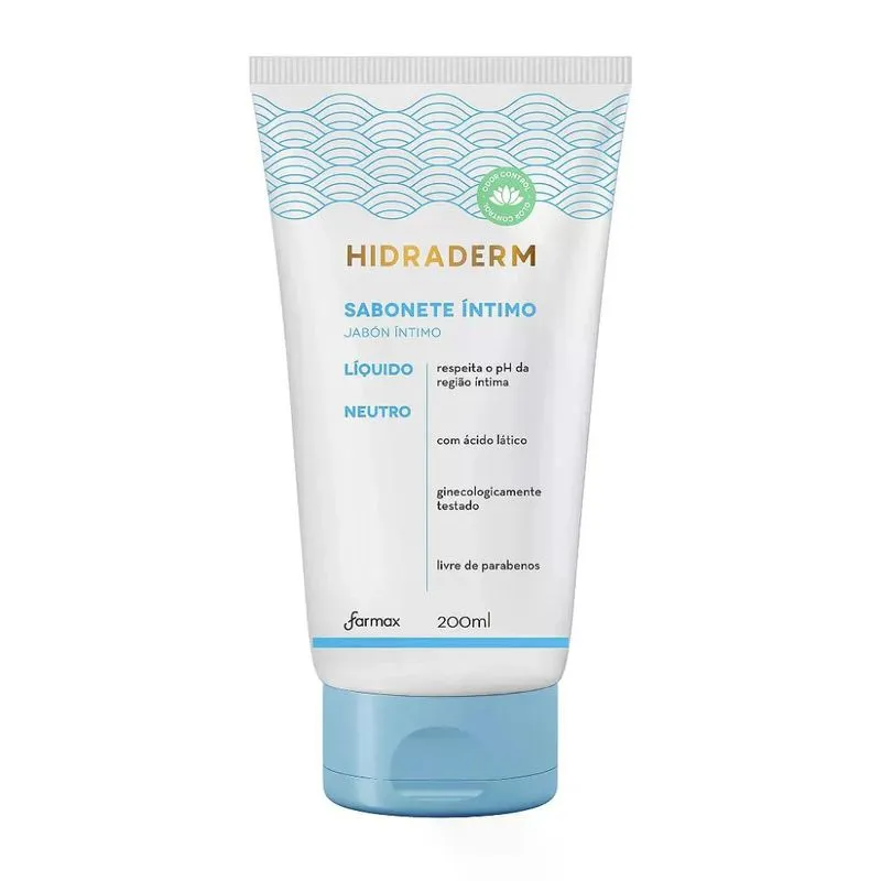 Sabonete Íntimo Hidraderm Farmax - 200ml Neutro