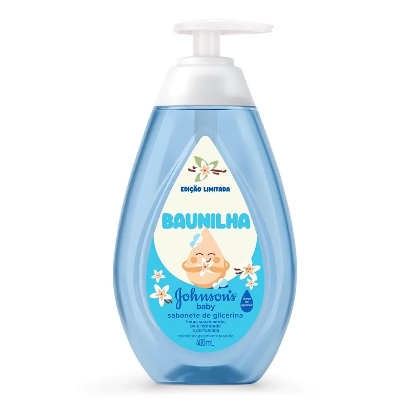 Sabonete Líquido Johnsons Baby De Glicerina Baunilha 400ml