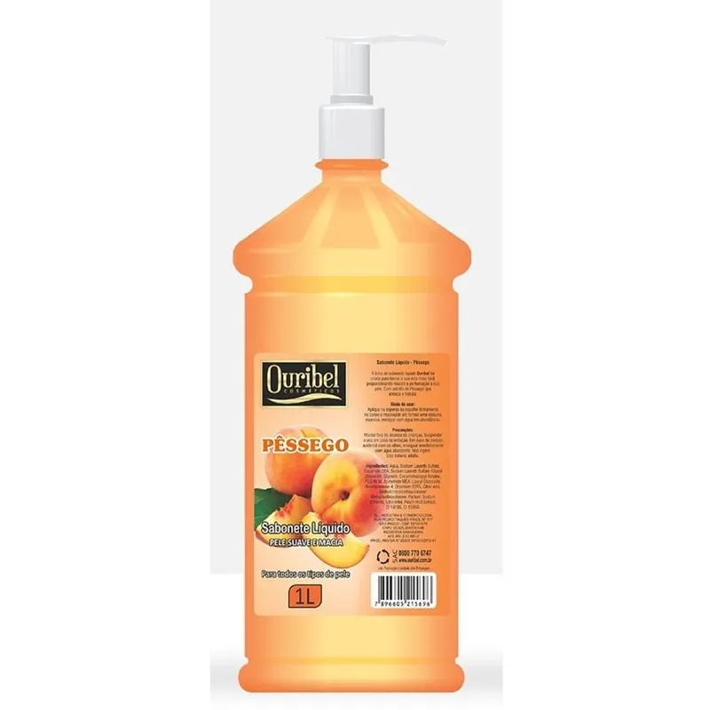 Sabonete Líquido Ouribel 1L Pêssego