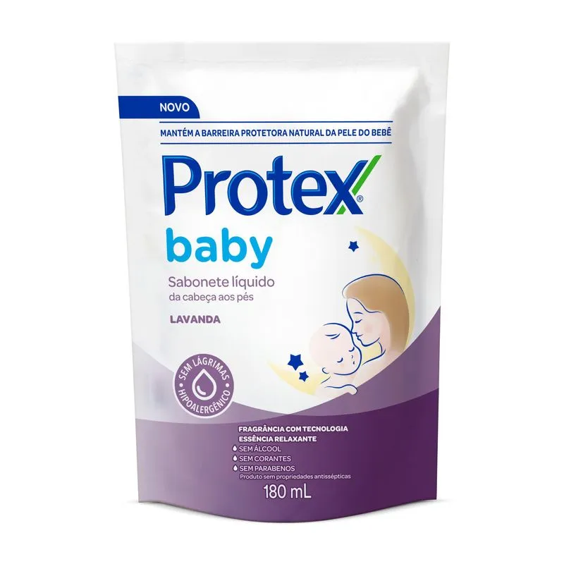 Sabonete Líquido Infantil Protex Baby Lavanda Refil 180ml