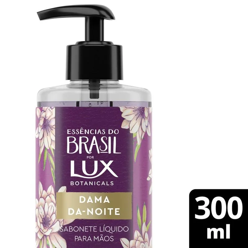 Sabonete Líquido Lux Botanicals Essências do Brasil Dama da Noite Pump 300ml