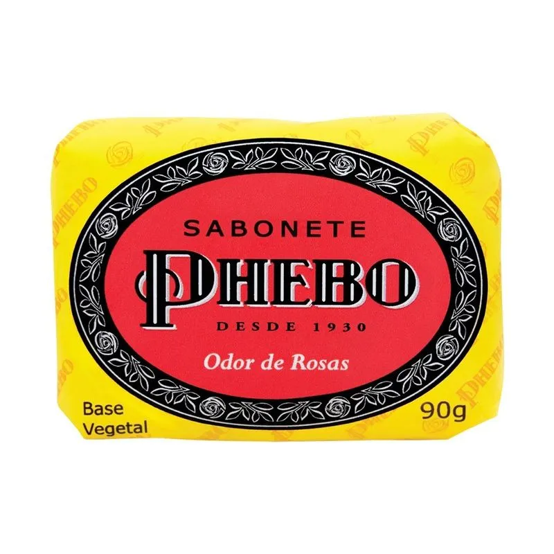 Sabonete de Glicerina Phebo Tradicional Odor de Rosas 90g