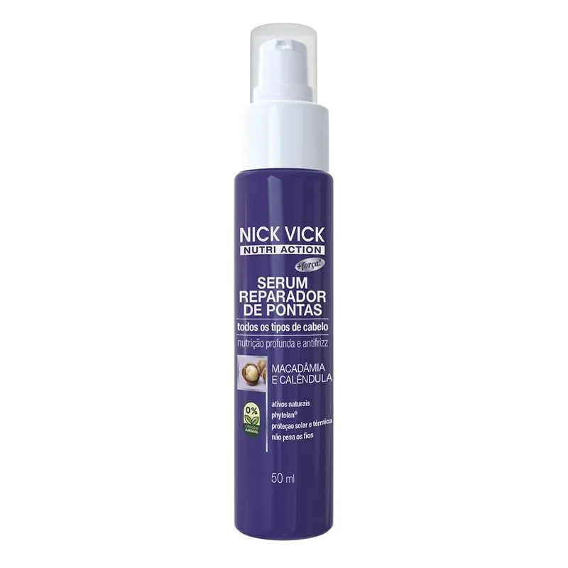 Sérum Antifrizz Nick Vick Nutri 50ml para Pontas